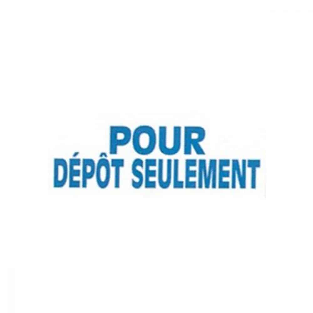 Estampe auto-encreur Trodat4911- POUR DÉPÔT SEULEMENT