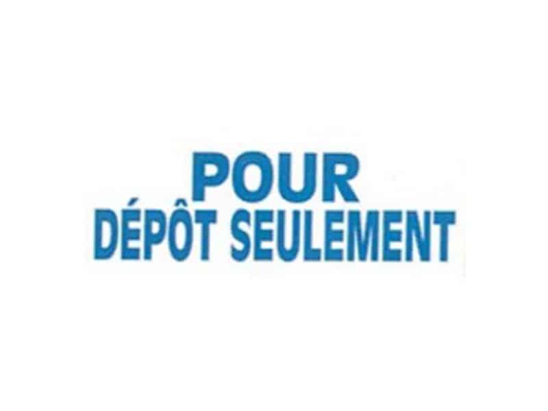 Estampe auto-encreur Trodat4911- POUR DÉPÔT SEULEMENT