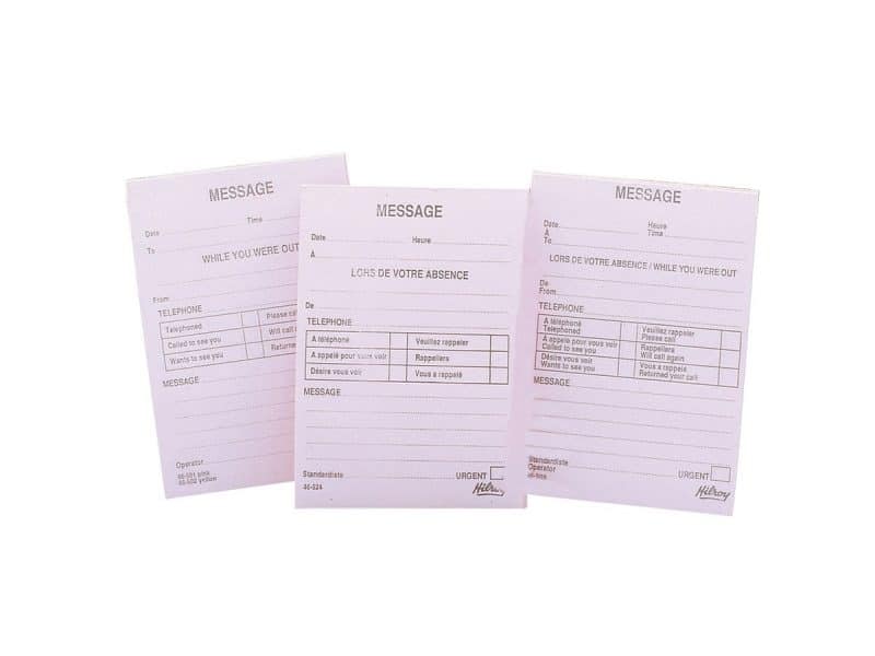 Bloc de messages téléphoniques - Hilroy
