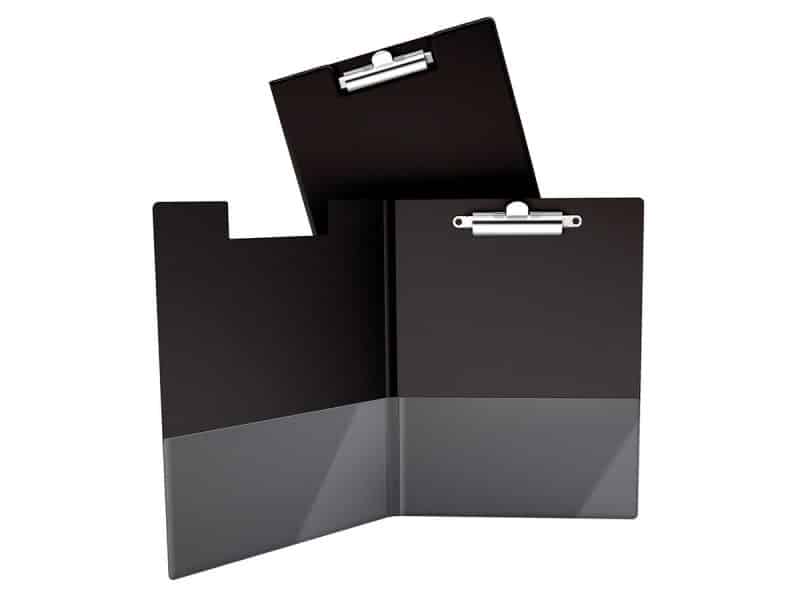 Écritoire avec pince format lettre - noir