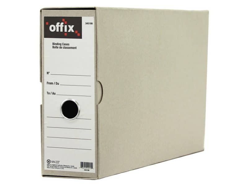 Boîte de classement à arceaux Offix format légal (unité)