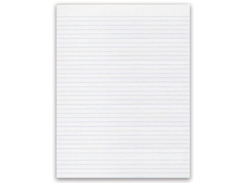 Bloc de papier blanc Offix ligné, 5/16" (paquet de 5)