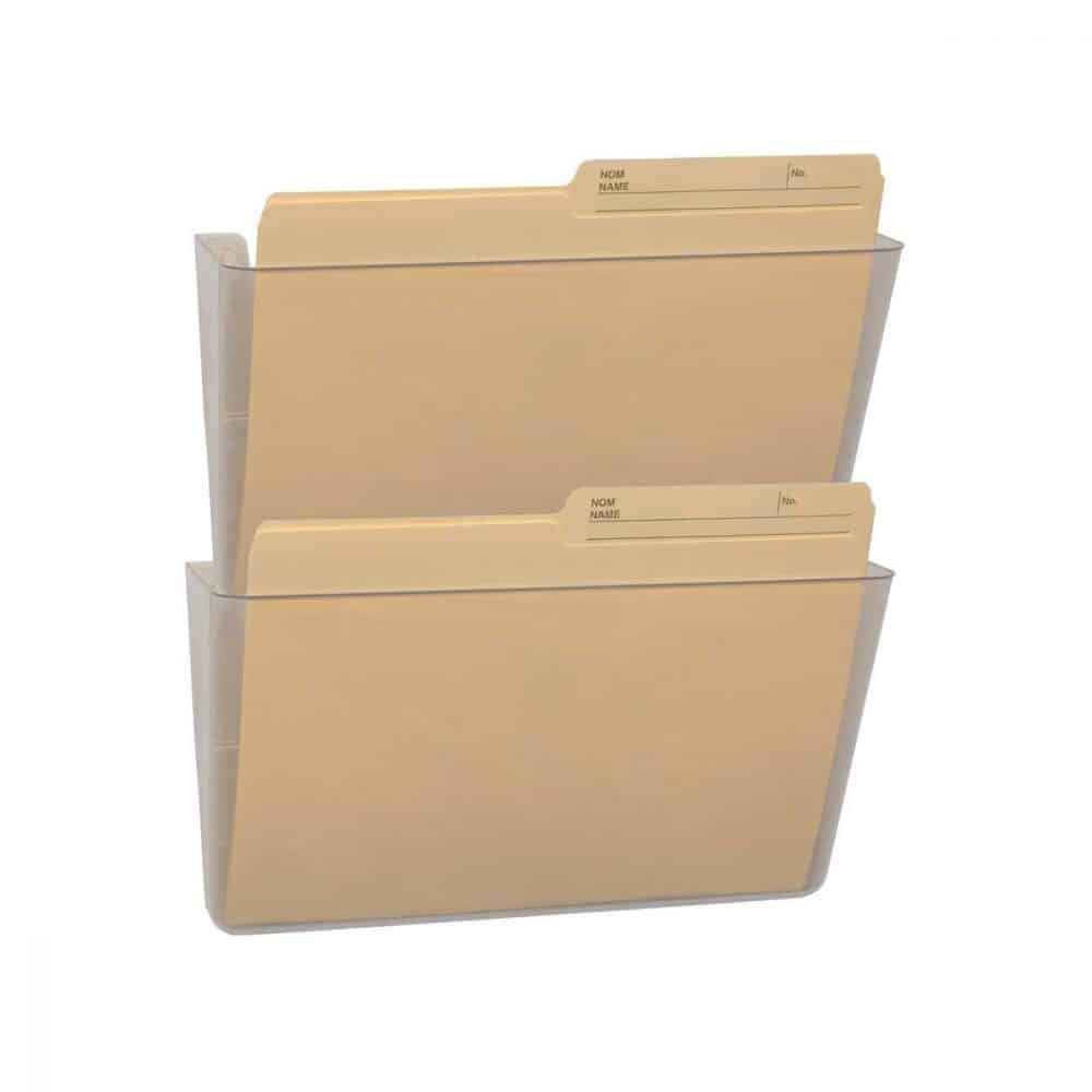 PAQUET DE 2 POCHETTES MURALES LETTRE CLAIRES