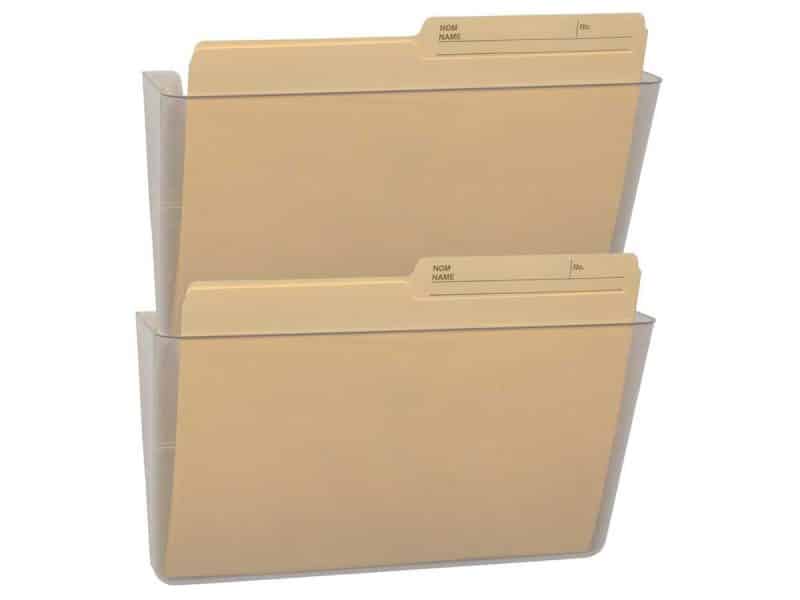 PAQUET DE 2 POCHETTES MURALES LETTRE CLAIRES