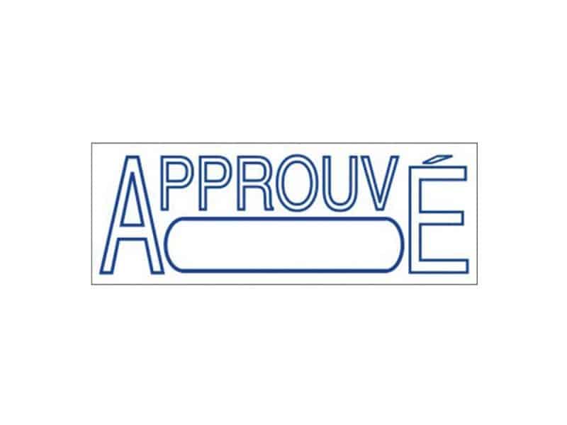 Estampe Trodat Original Printy 4.0 4911 - APPROUVÉ bleu