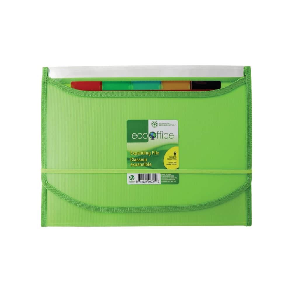 Classeur expansible EcoOffice avec fenêtre - 6 pochettes