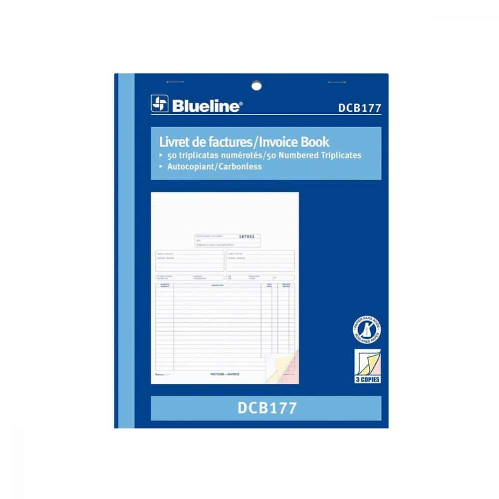 Livret de factures Blueline DCB177