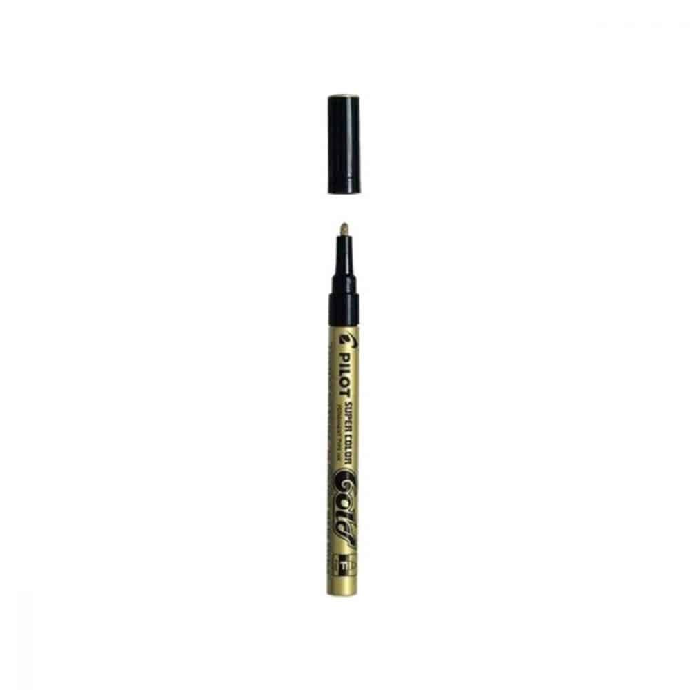 Marqueur permanent Super Color Pilot pointe large or