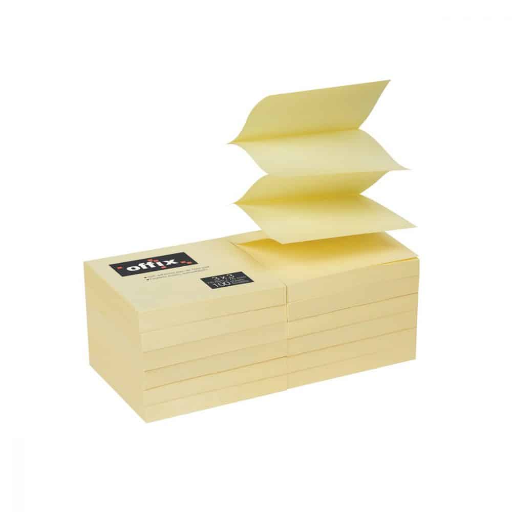 Feuillets éclairs autoadhésifs Offix® 3x3po