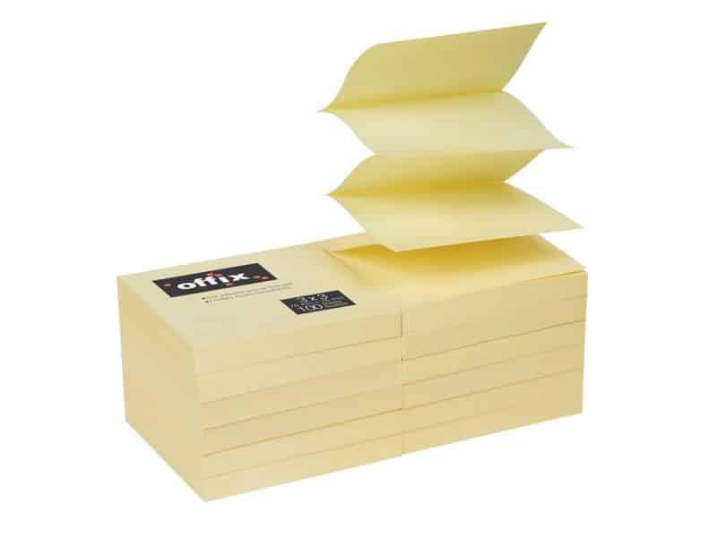 Feuillets éclairs autoadhésifs Offix® 3x3po