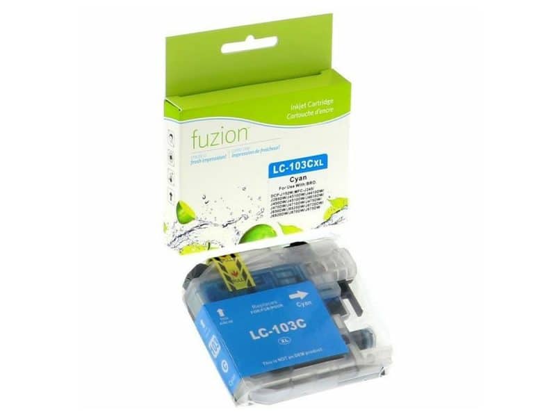 Cartouche jet d'encre compatible avec Brother 103 cyan