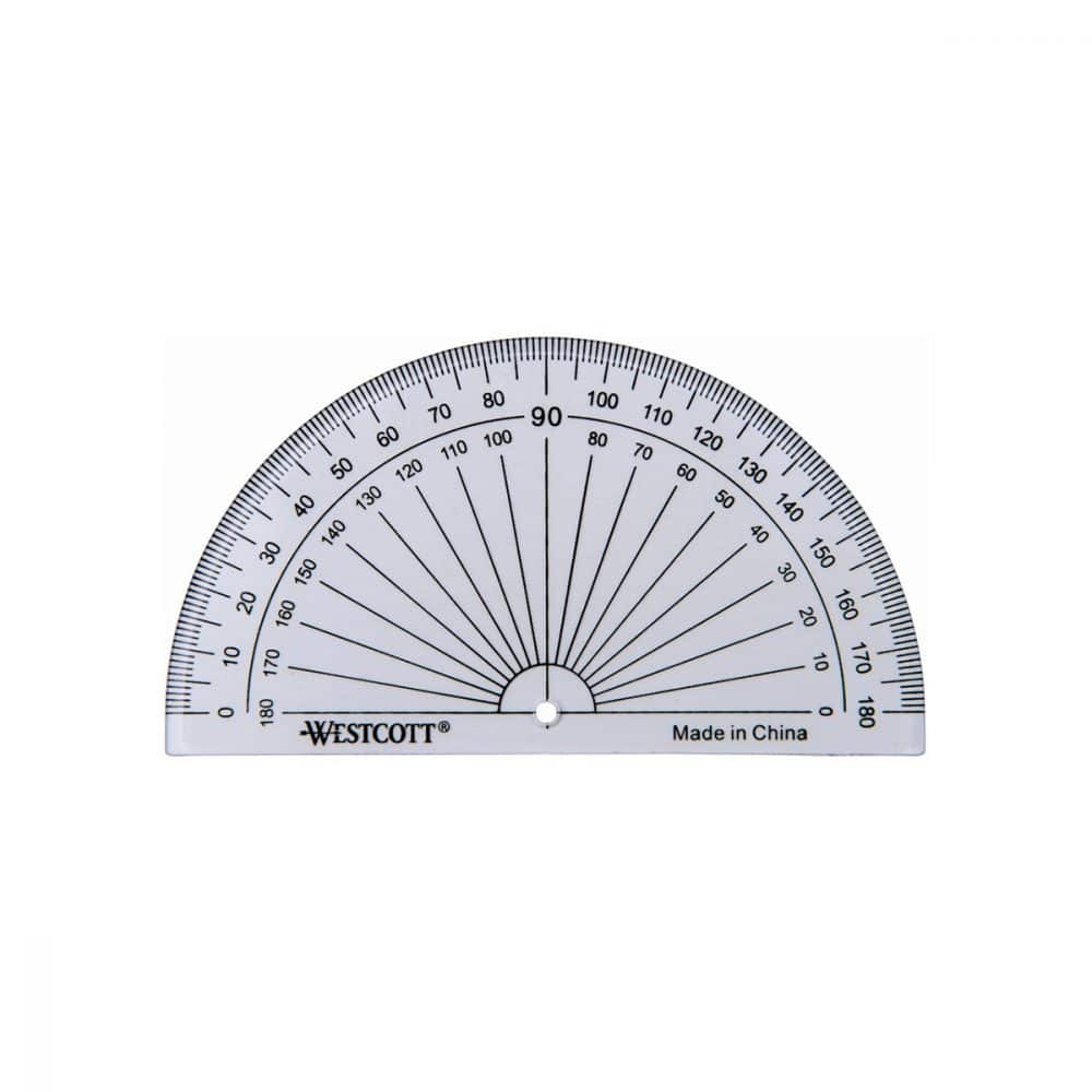 Rapporteur d'angles 180° Westcott