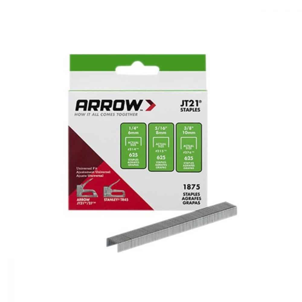 Agrafes JT21® -Arrow 1/4 "  6mm