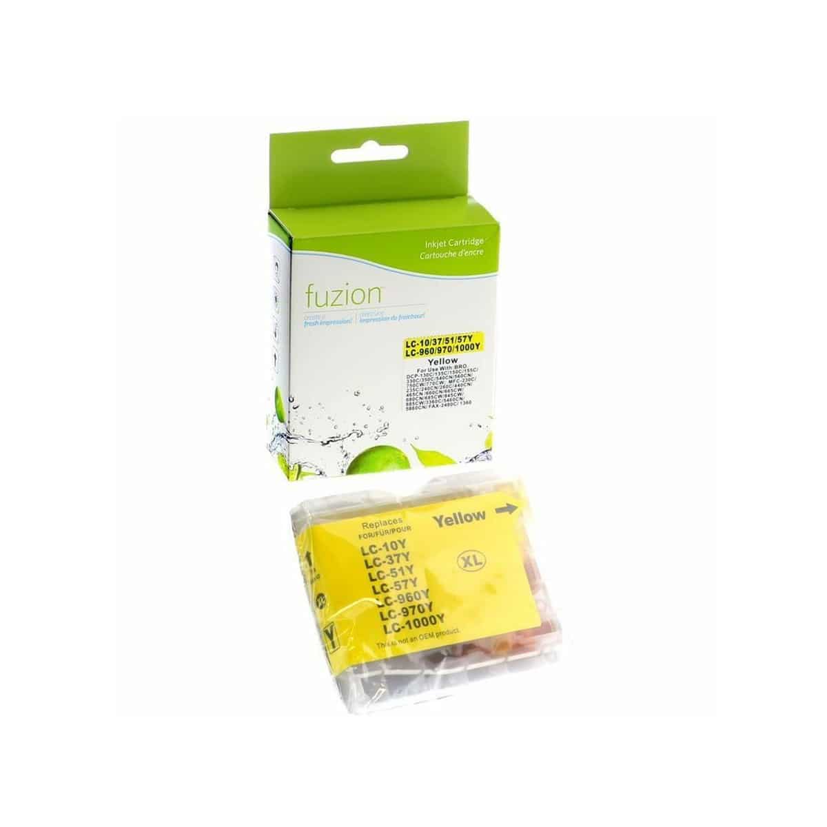 Cartouche jet d'encre compatible avec Brother 51 jaune