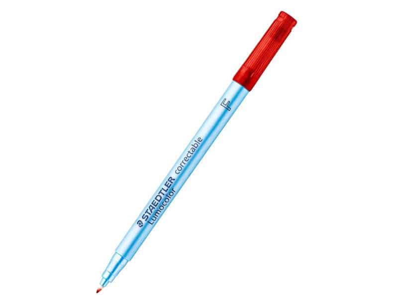 Marqueur effaçable Staedtler Lumocolor - fin rouge