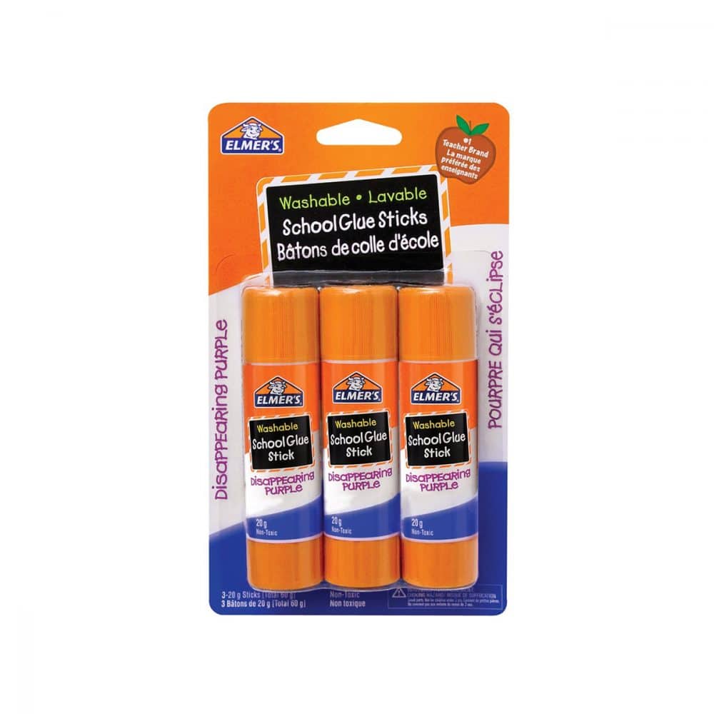 Colle en bâtons lavable Elmer's pqt de 3