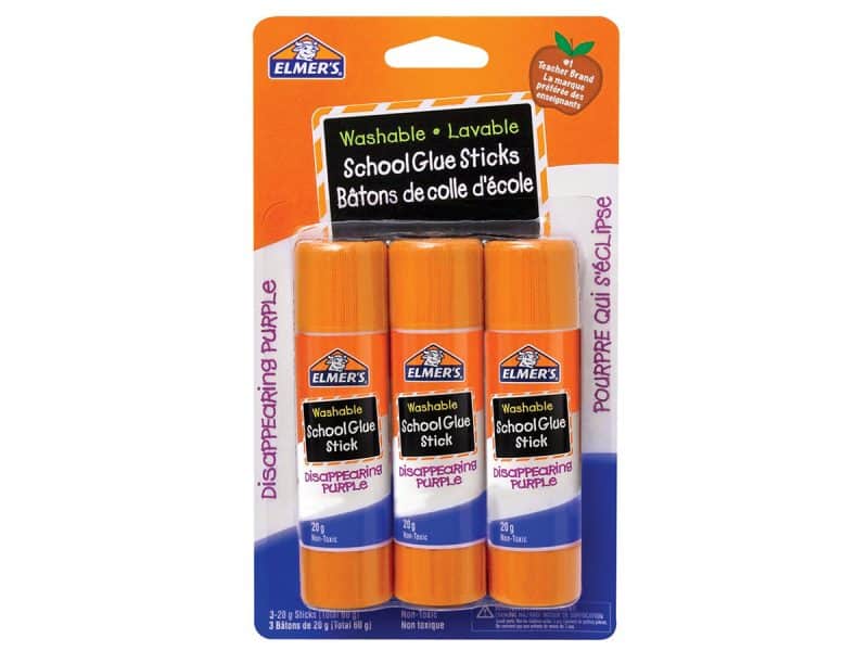 Colle en bâtons lavable Elmer's pqt de 3