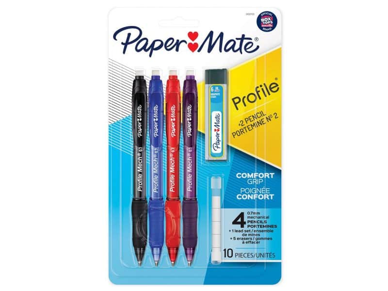 Ensemble de 4 porte-mines PaperMate Profile 0.7mm
