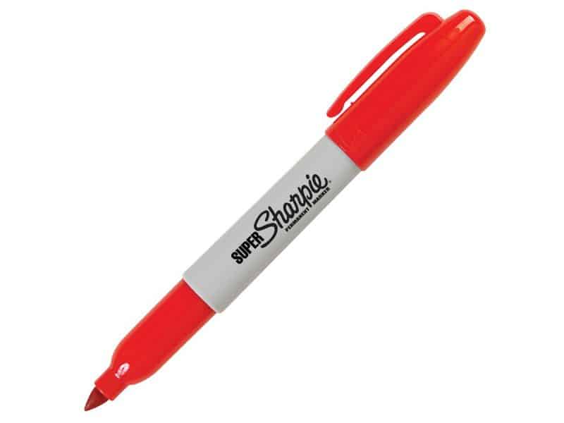 Marqueur permanent Super Sharpie - rouge