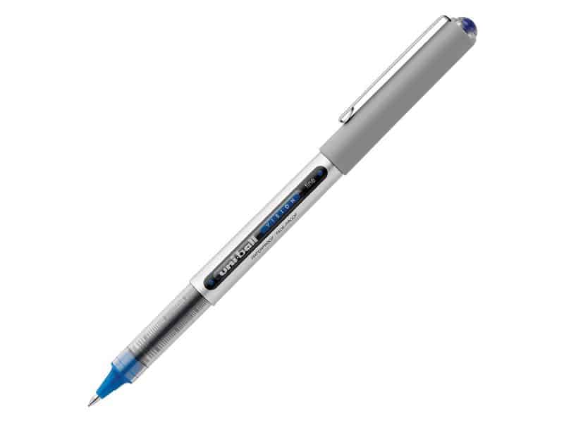 Stylo Uniball Vision pointe fine - bleu