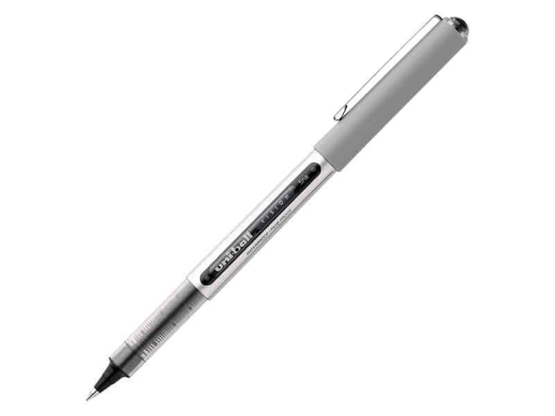 Stylo Uniball Vision pointe fine - noir