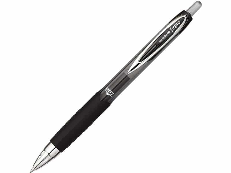 Stylo à bille roulante rétractable 0.7 Signo Uniball noit