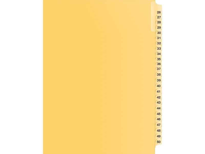 Intercalaires juridiques 26 à 50