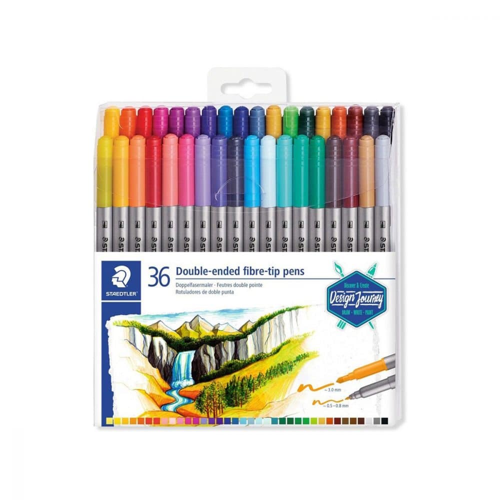 Paquet de 36 feutres double pointes Staedtler