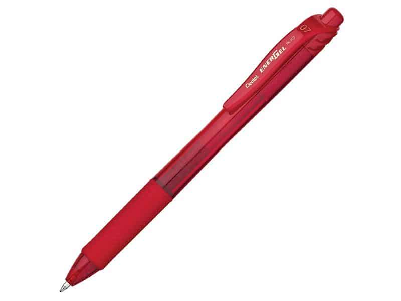 Stylo rétractable Pentel Energel-X 0.7 - rouge