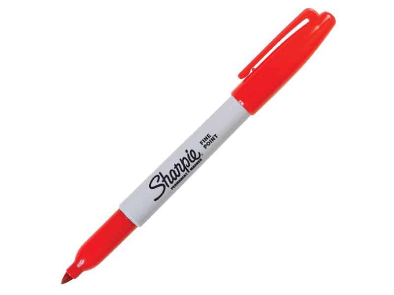 Marqueur permanent Sharpie à pointe fine - rouge