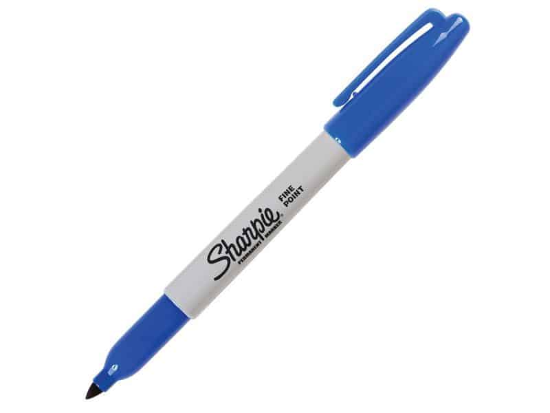 Marqueur permanent Sharpie à pointe fine - bleu