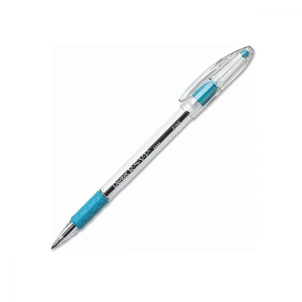 Stylo à bille Pentel RSVP - bleu ciel
