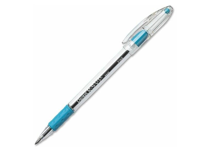 Stylo à bille Pentel RSVP - bleu ciel