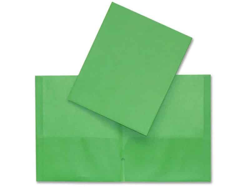Portefolio en carton Hilroy - vert