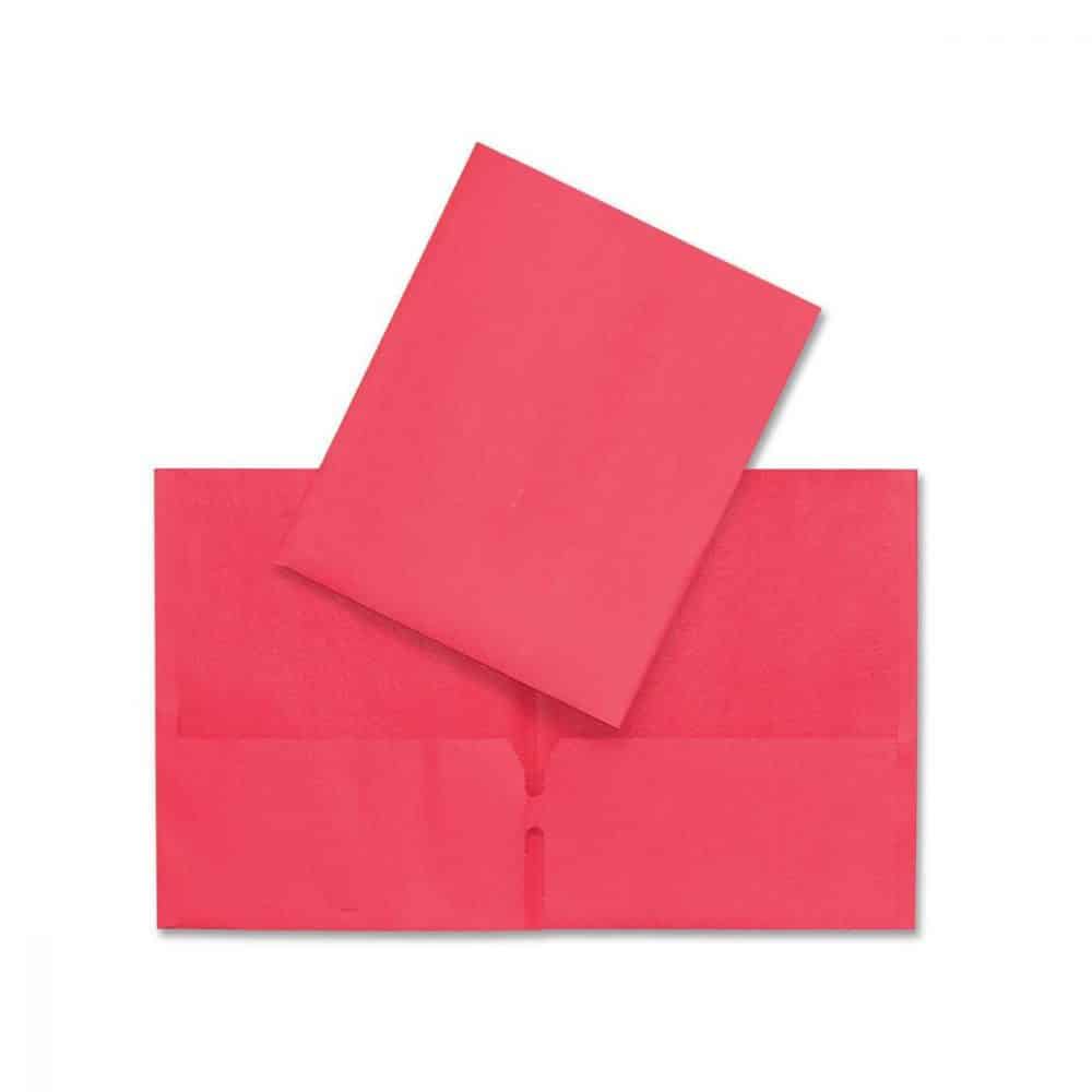 Portefolio en carton Hilroy - rouge