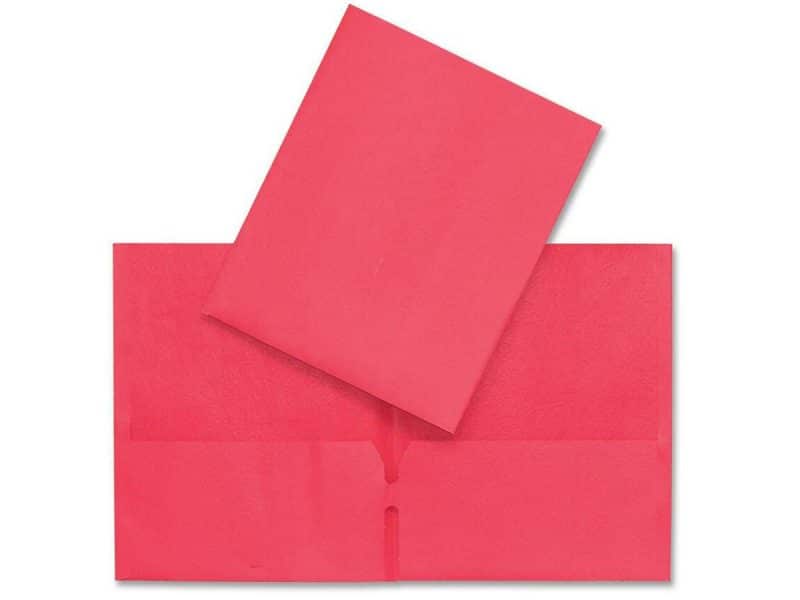 Portefolio en carton Hilroy - rouge