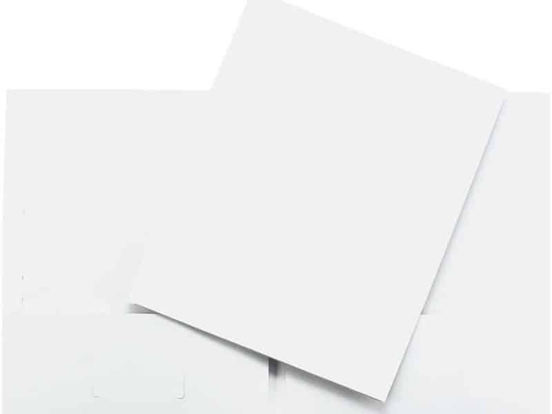 Portefolio en carton Hilroy - blanc