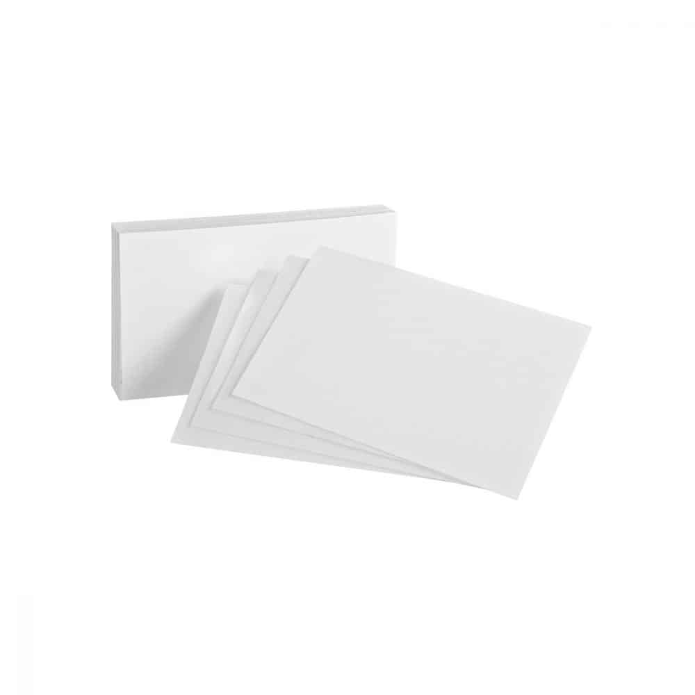 FICHE UNI 4X6 (100) BLANC