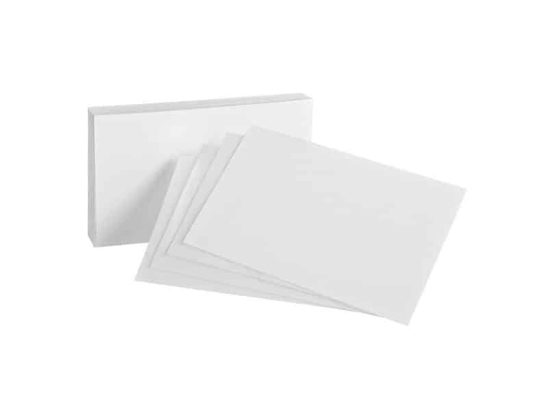FICHE UNI 4X6 (100) BLANC