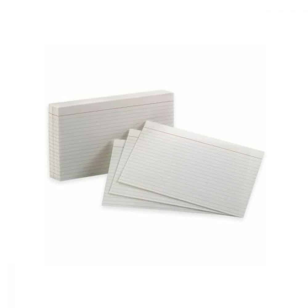 FICHE LIG.5X8 (100) BLANC
