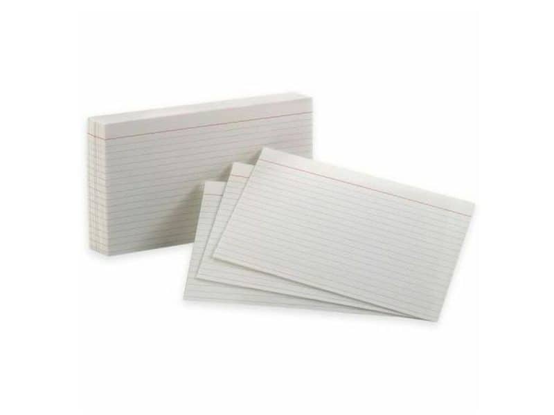 FICHE LIG.5X8 (100) BLANC