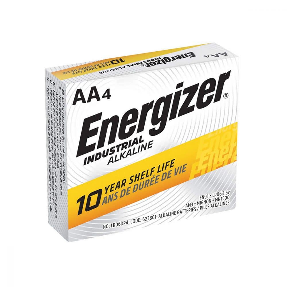 Paquet de 4 batteries AA Energizer industrielles