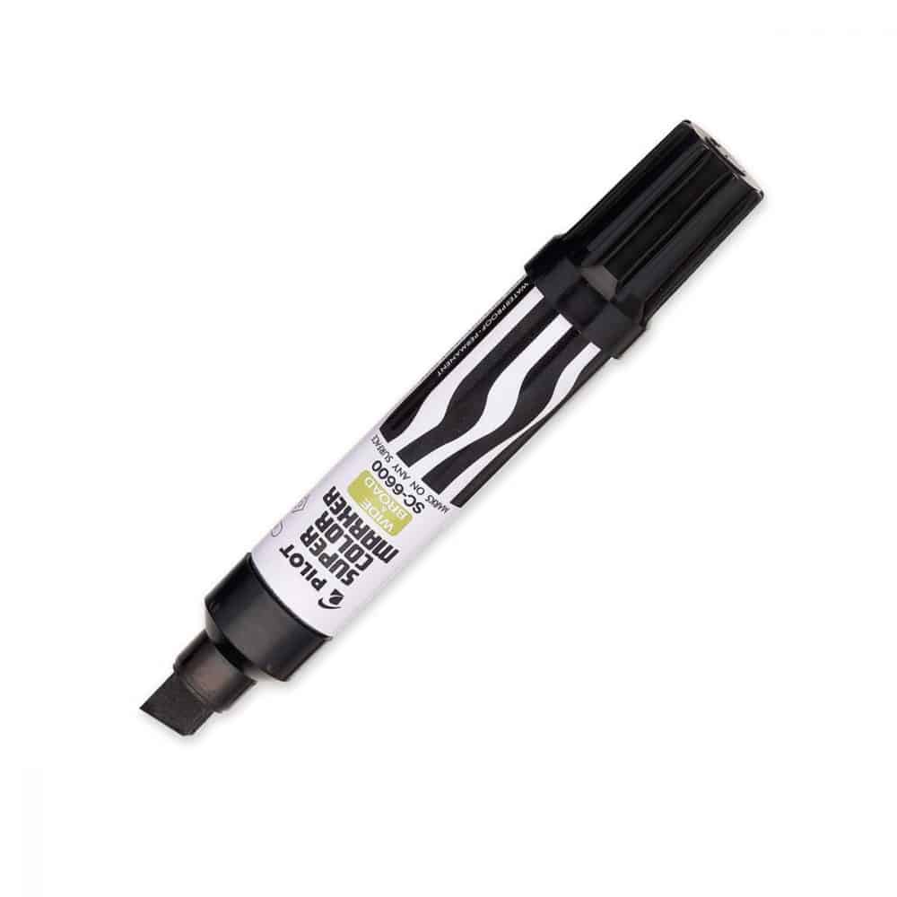 Marqueur Pilot Super Color rechargeable - noir