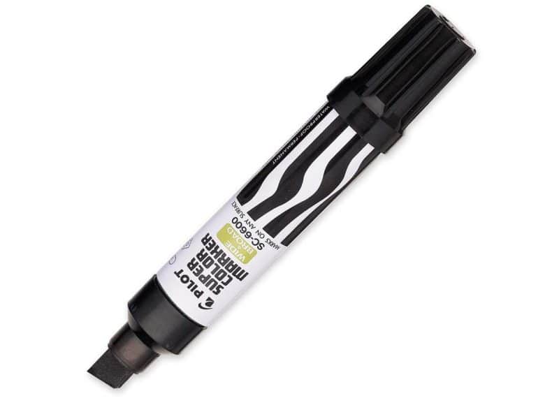 Marqueur Pilot Super Color rechargeable - noir