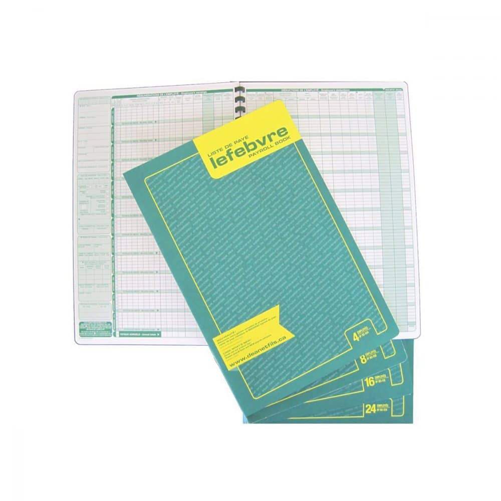 Livre de paye Dean/Lefebvre 4 employés