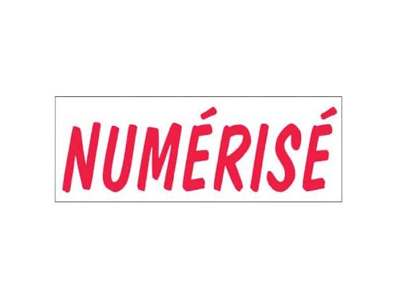 Estampe Trodat auto-encreur 4911- NUMÉRISÉ rouge