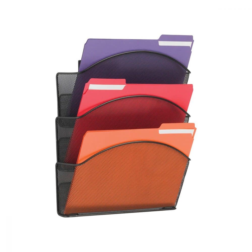 Pochettes murales Onyx format lettre noir