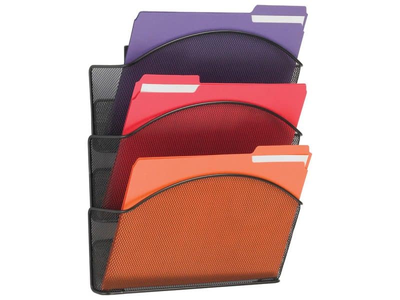 Pochettes murales Onyx format lettre noir