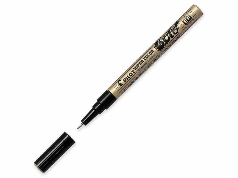Marqueur permanent Super Color Pilot extra-fin or