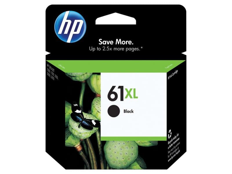 Cartouche jet d'encre HP 61 XL noir